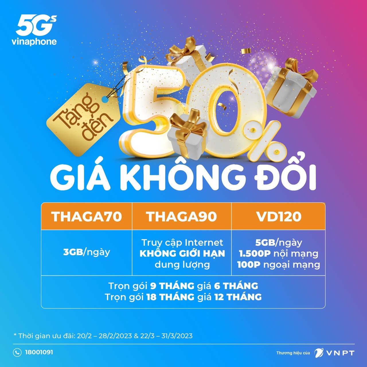 Ưu đãi 50% - Giá không đổi